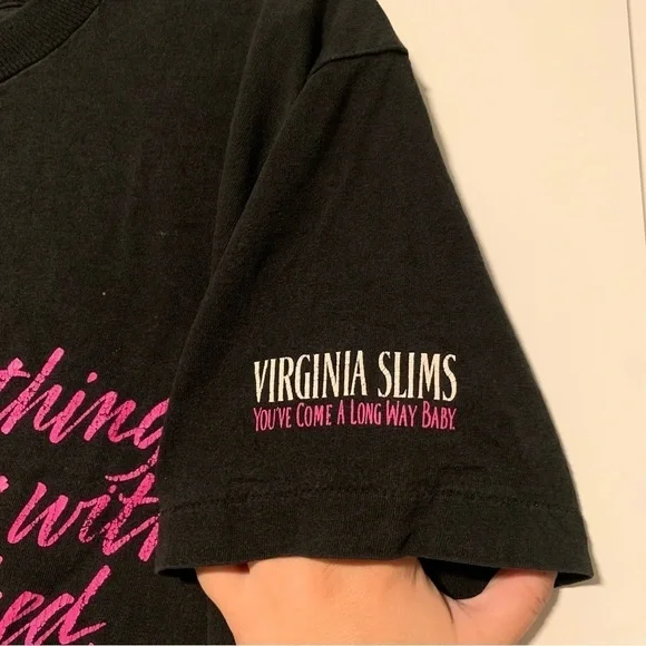 Vintage Virginia Slims Cigarettes Graphic Tee - Picture 3 of 8